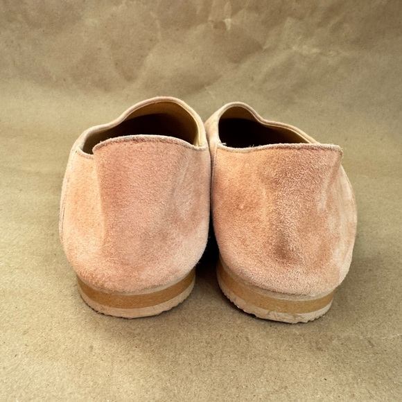 Frank and Oak Blush Pinky Peach Suede Minimalist Flats. Size US7/EU37.5 - Picture 3 of 8
